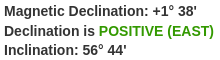 magnetic declination