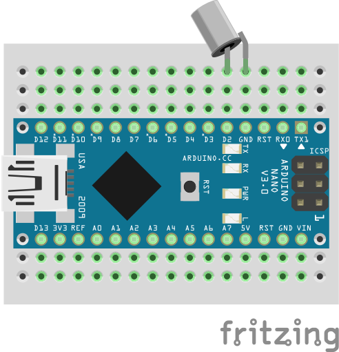 Arduino wiring with tilt sensor