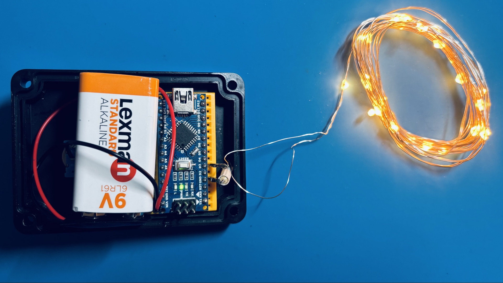 Fairy lights container overview