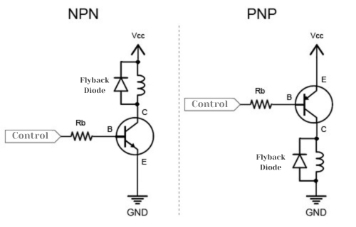 Flyback diode circuit schema