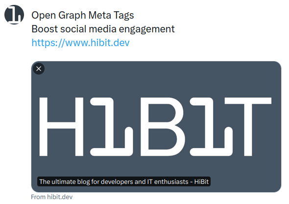 Twitter link preview