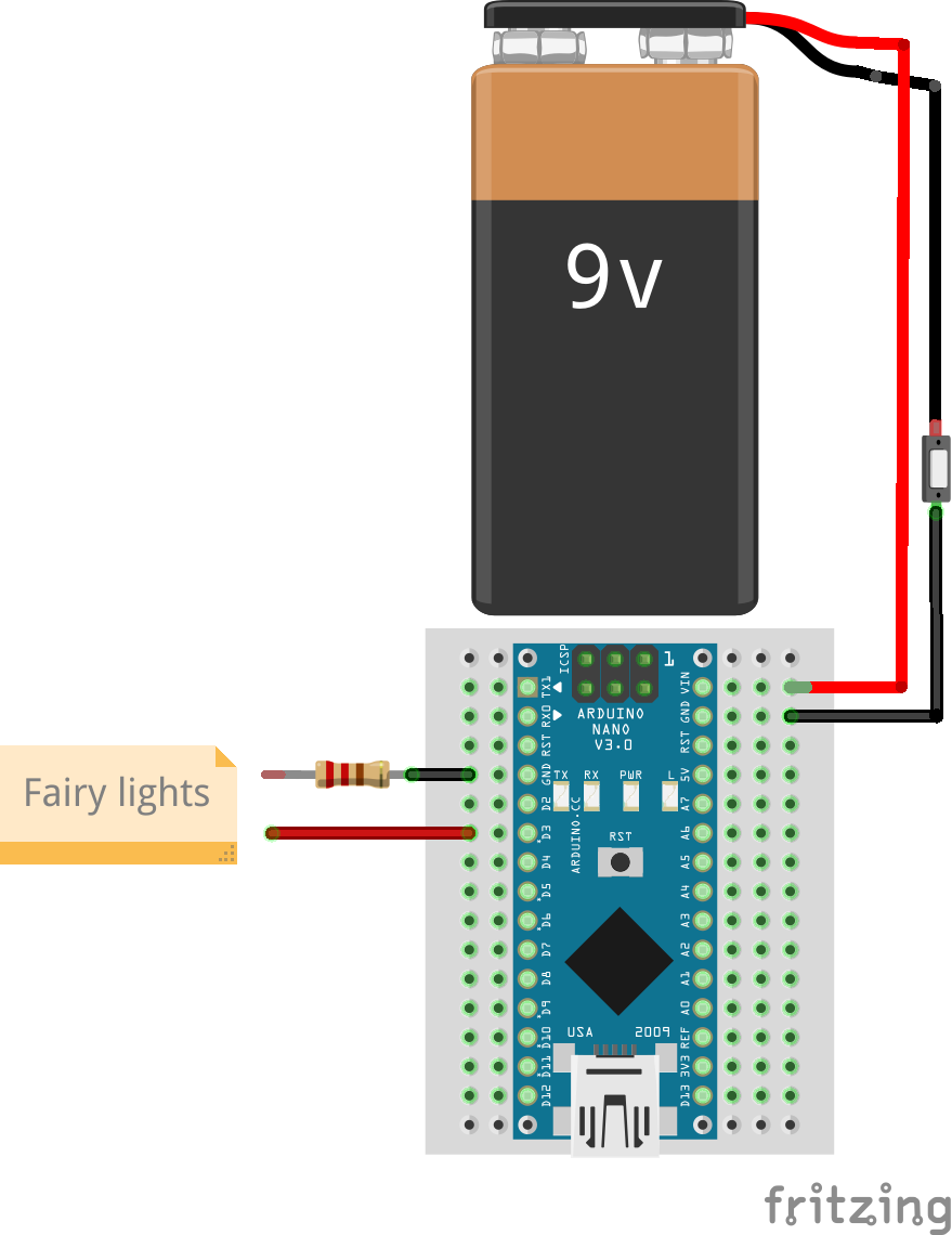 Fairy lights wiring diagram