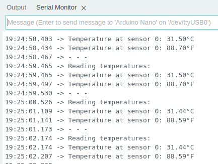 Using the DS18B20 temperature sensor with Arduino Nano - HiBit